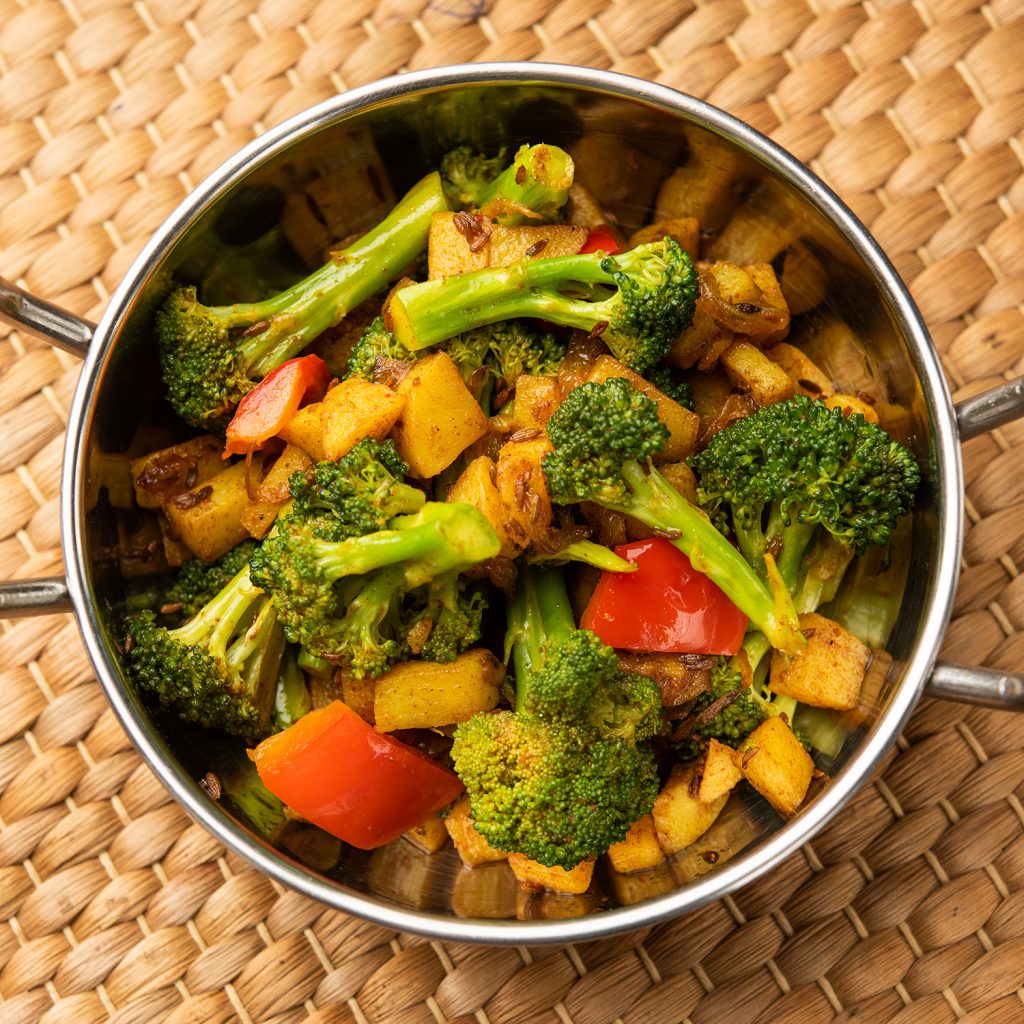 Gemüsepfanne mit Tofu